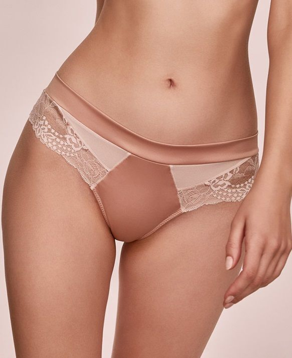 Трусики-бразилиана Lava Dorata (Размер: 40) (Цвет: телесный)