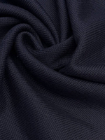 Трикотаж шерсть с п/а темно-синий