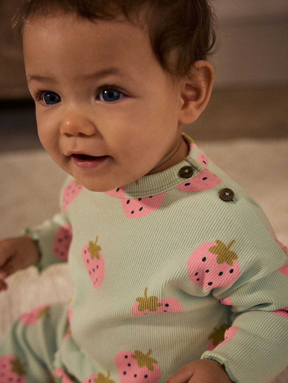 Лонгслив и брюки в комплекте для малышей Next AA6-491, Бирюзовый, Розовый