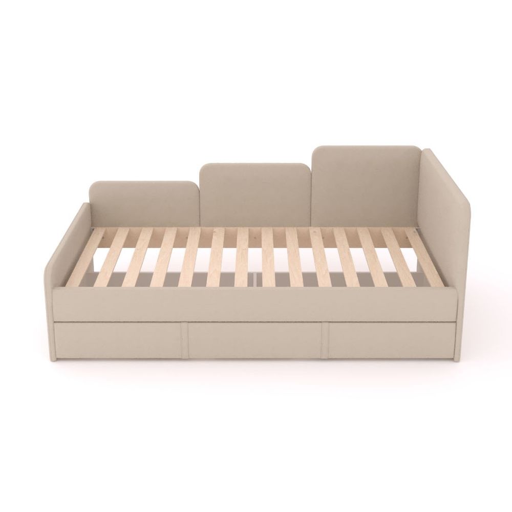 Кровать подростковая тахта 180х90 см с ящиком (беж Беверли)