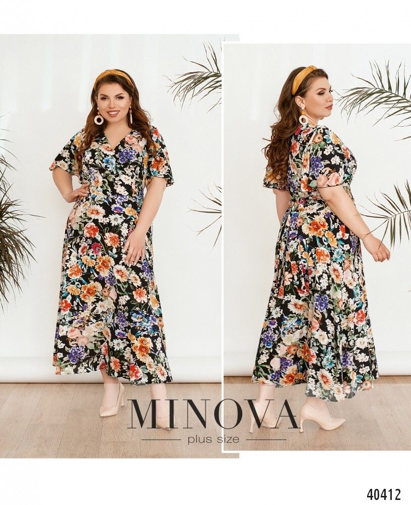 Платье 434Б-Синий Minova