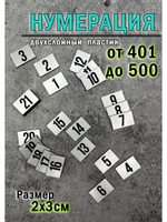 Нумерация гардеробная 401-500