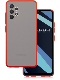 Чехол ROSCO для Samsung Galaxy A32 оптом (арт. SS-A32-ST-TPU-RED-BLACK)