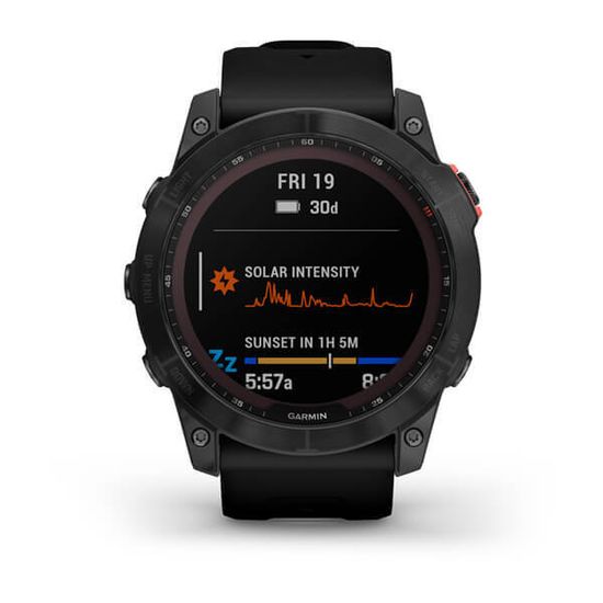 Умные часы Garmin Fenix 7X Solar Серый с черным ремешком 010-02541-01