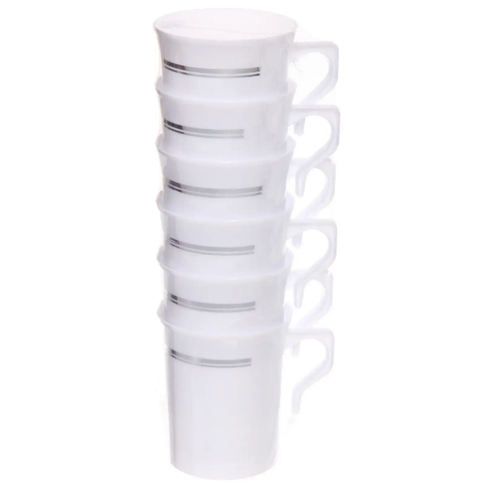 Кружка 220мл «DOLCE VITA» в наборе 6шт, белая