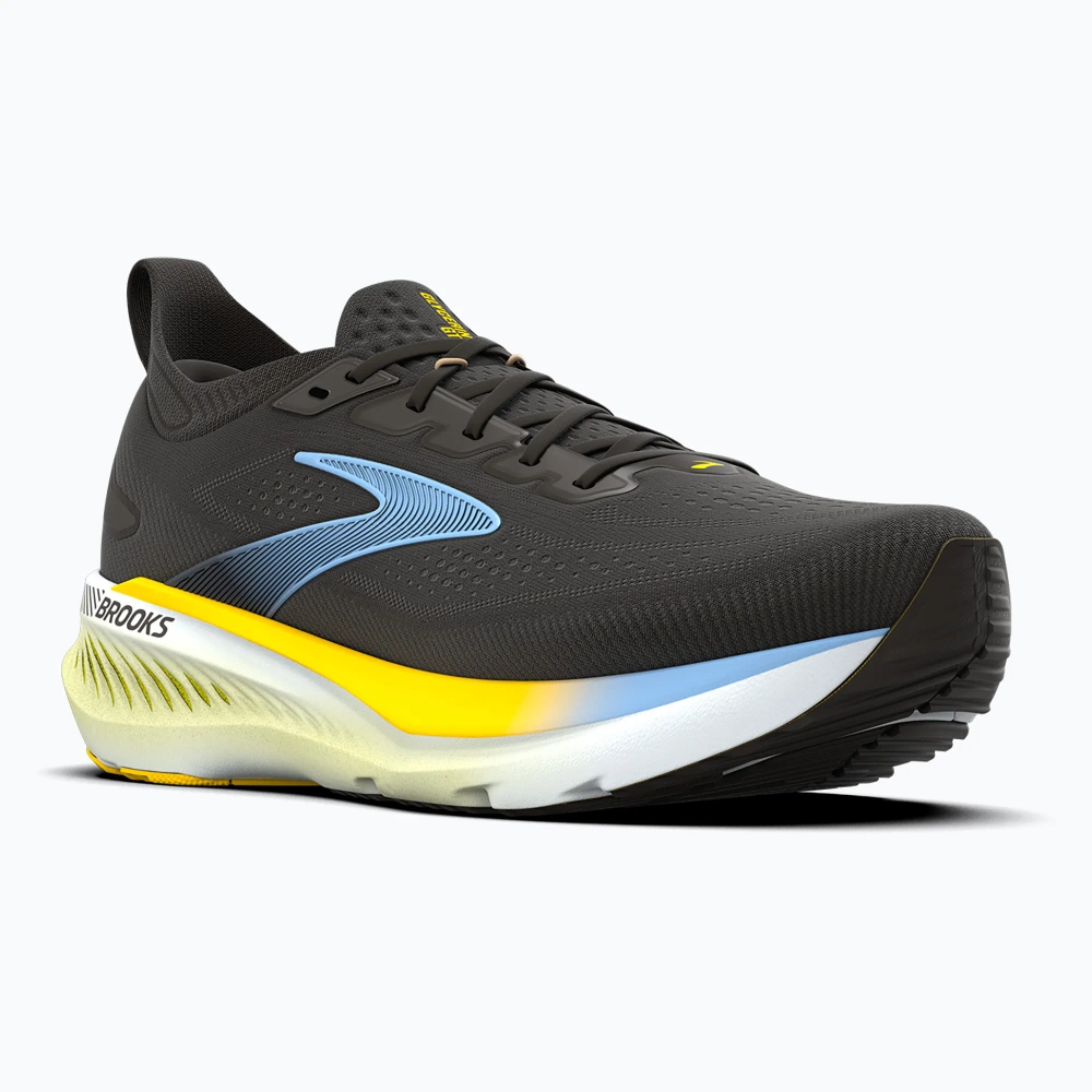 Кроссовки для бега Brooks Glycerin GTS 23 black/cyber yellow/nightlife