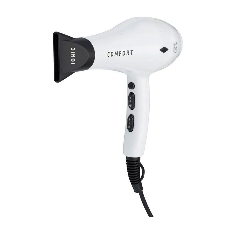 Dewal Beauty Фен COMFORT HD1004- White, белый 2200 вт (1 насадка) 1 шт