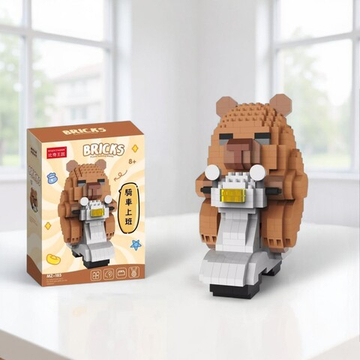 Конструктор Bricks капибара на мопеде