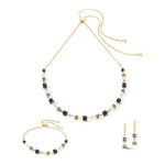 Серьги Coeur de Lion Black-Gold 4085/21-1316