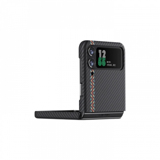 Чехол Pitaka Fusion Weaving MagEZ Case 3 для Samsung Galaxy Z Flip4, Rhapsody, кевлар (арамид)