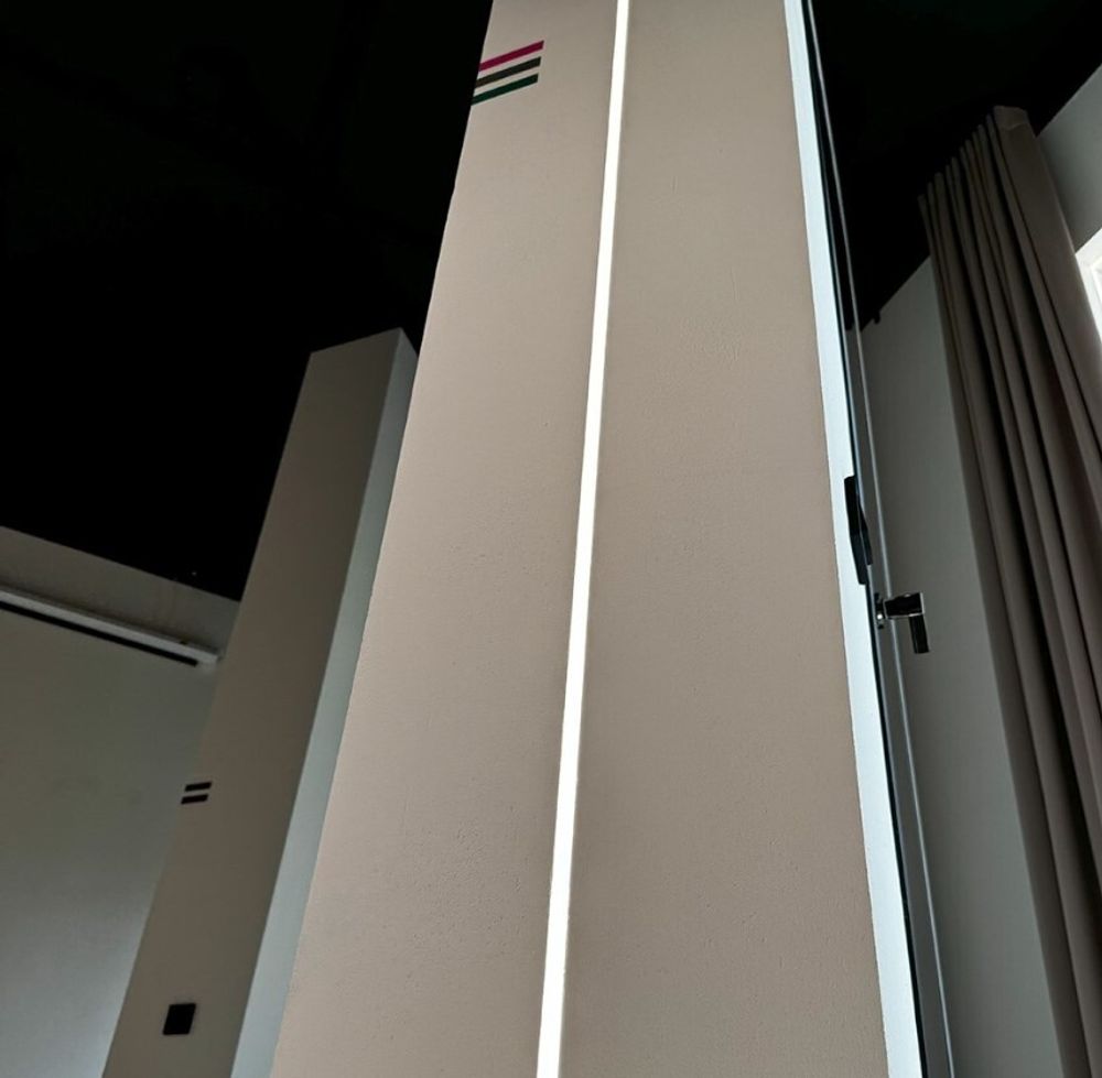 Декоративный стеновой профиль Pro Design 534 белый, 2700x45x17,5 мм