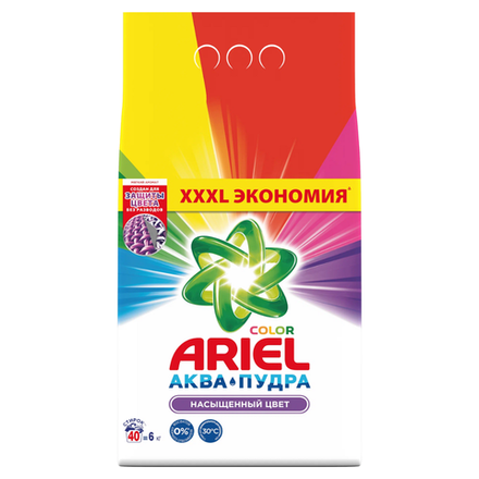 Стиральный порошок Ariel Color аква-пудра 6 кг