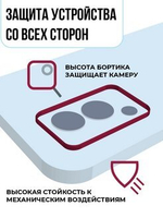 Накладка Samsung A12 /М12 силикон violet