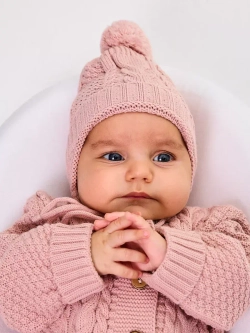 вязаный комбинезон для новорожденных