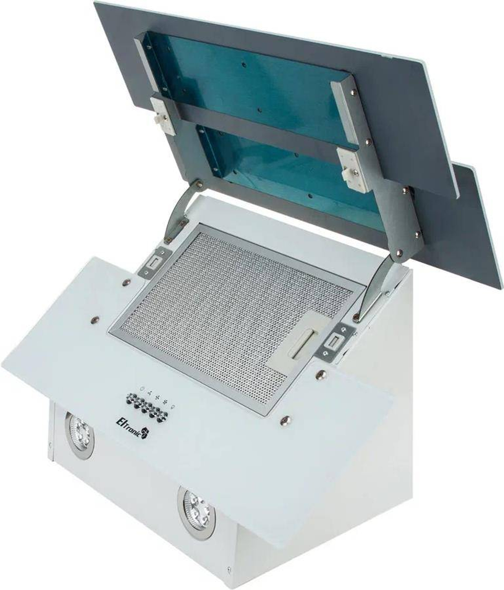 Вытяжка ELTRONIC (77-24) БЕЛОЕ стекло