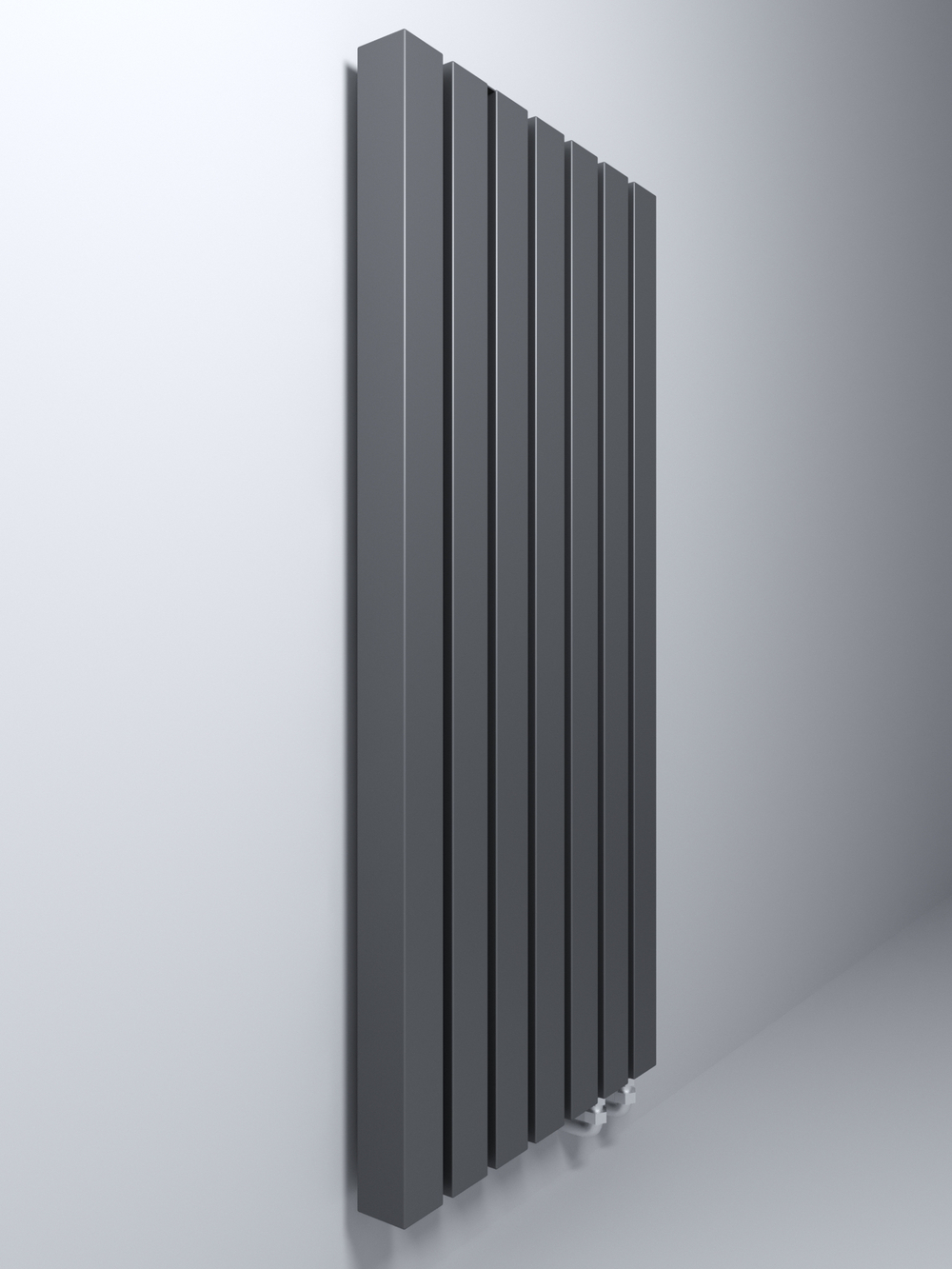 Вертикальные дизайн-радиаторы Q80 1500мм с боковым подключением