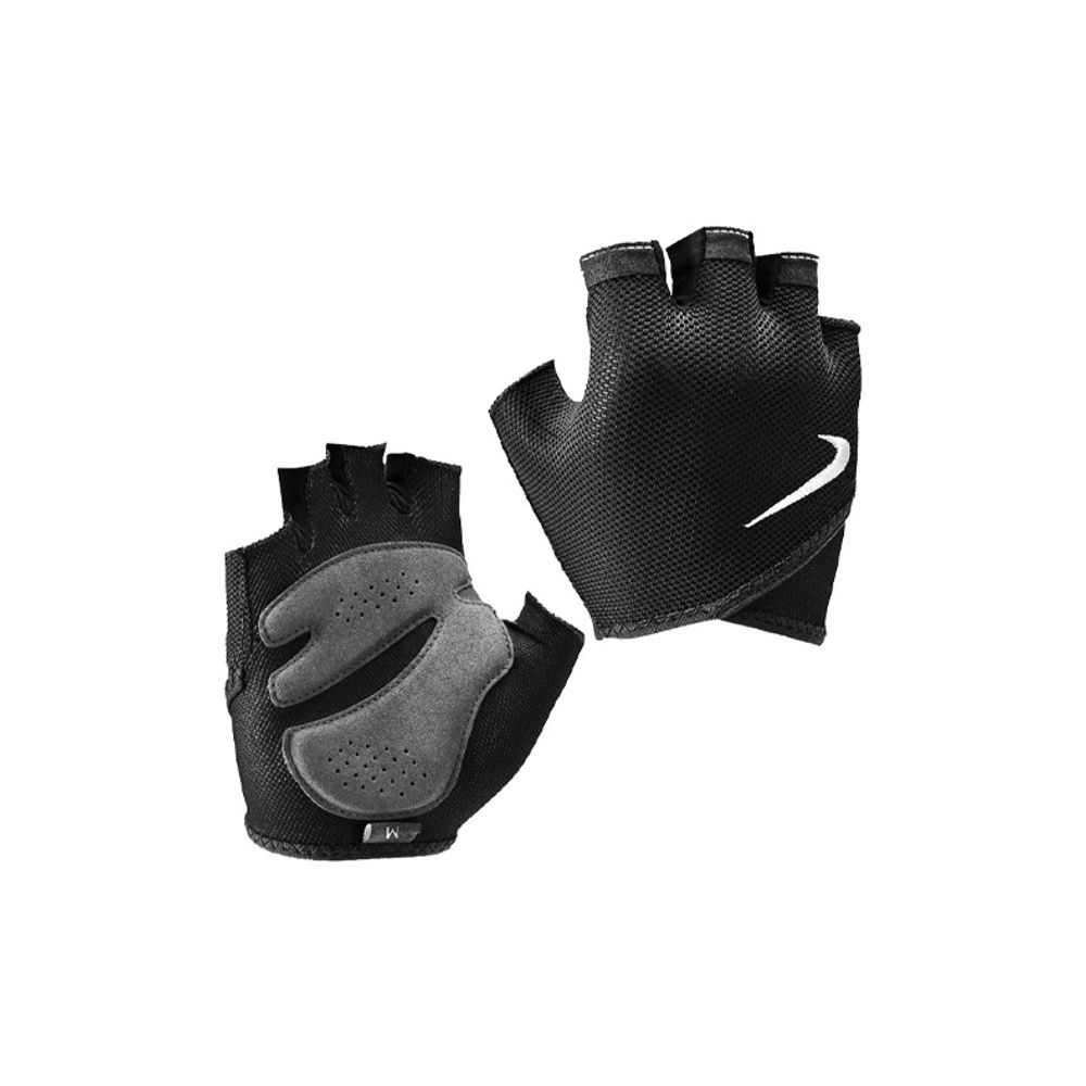 Nike Polyester Gloves Unisex Black Gray With White Logo