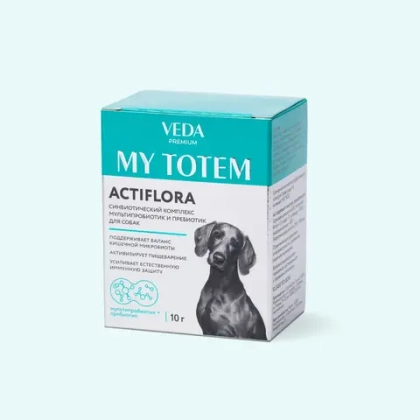 VEDA MY TOTEM ACTIFLORA Синбиотический комплекс для собак (10 пакетиков)