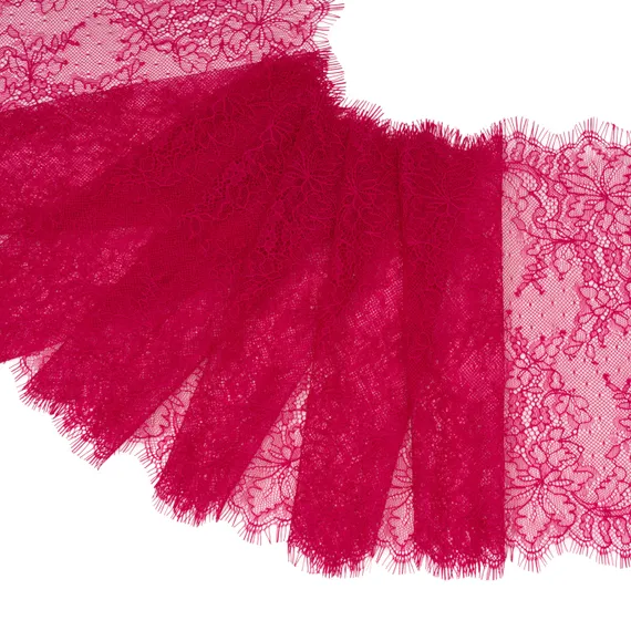 Кружево реснички фуксия (24*290 см)