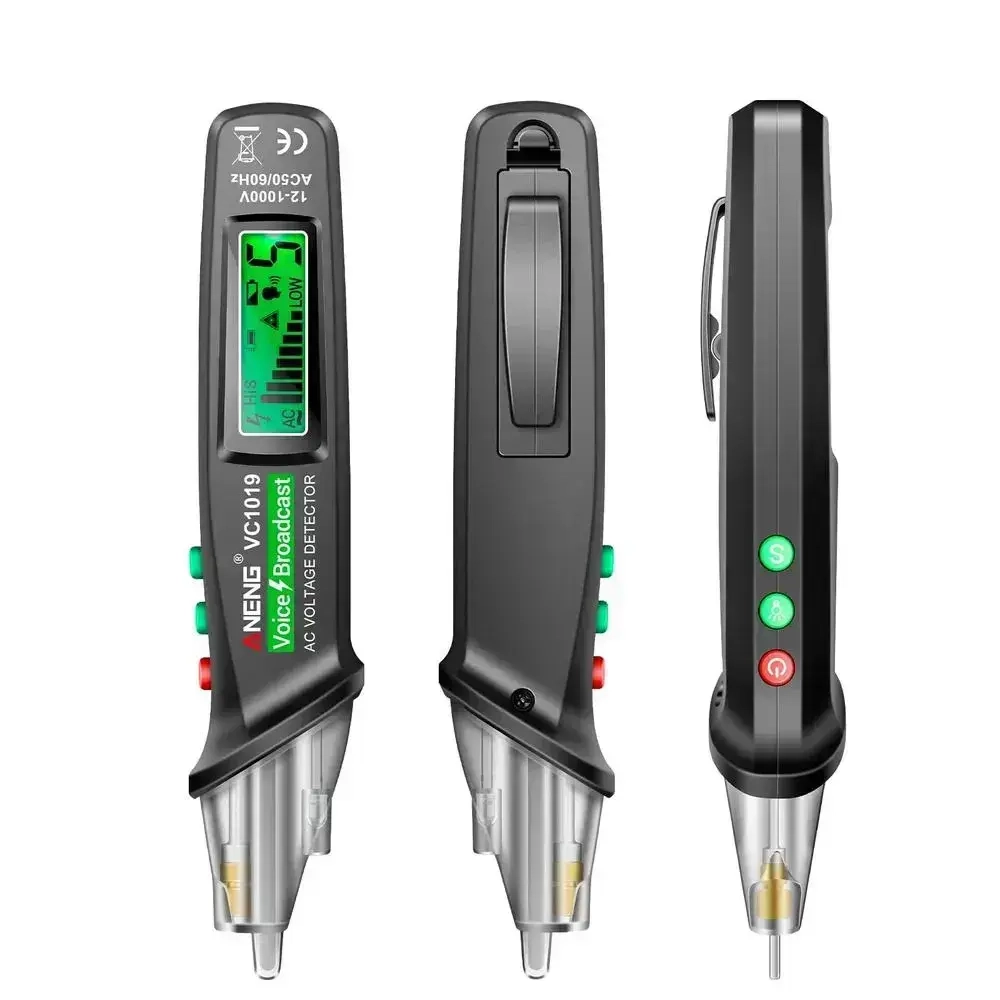 Бесконтактный детектор переменного напряжения NCV, умный тестер, индикатор фазы или опасного напряжения.