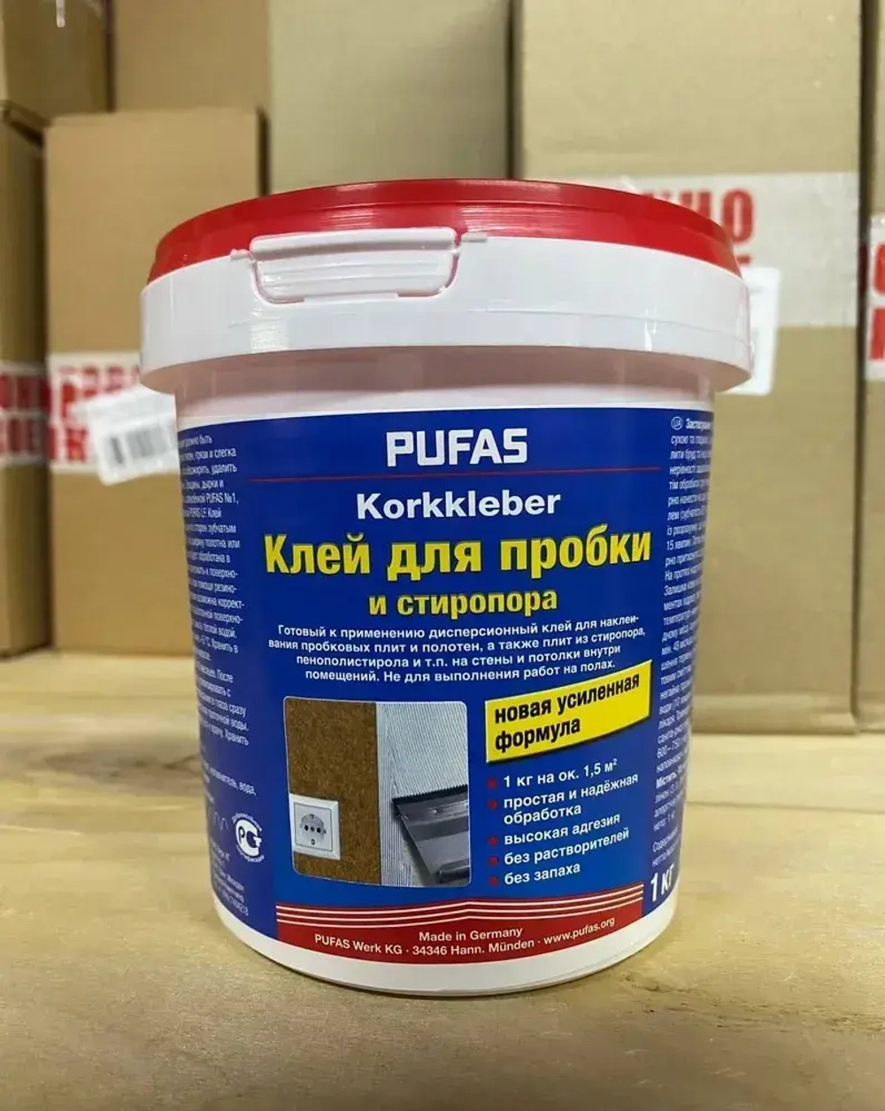Клей для пробки, Pufas, 1 кг. Производство Германия Пуфас