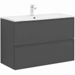 Тумба с раковиной Aquanet Арт 90 329613 ясень графит