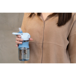 Бутылка для воды slow sip, 450 мл, голубая