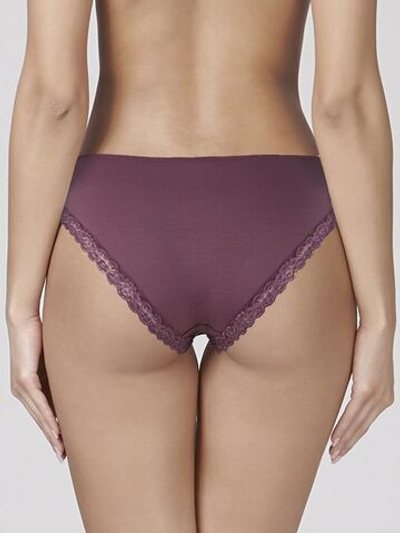 Трусики-слипы из мягкого микромодала с заниженной талией (Размер: XXL) (Цвет: сиреневый)