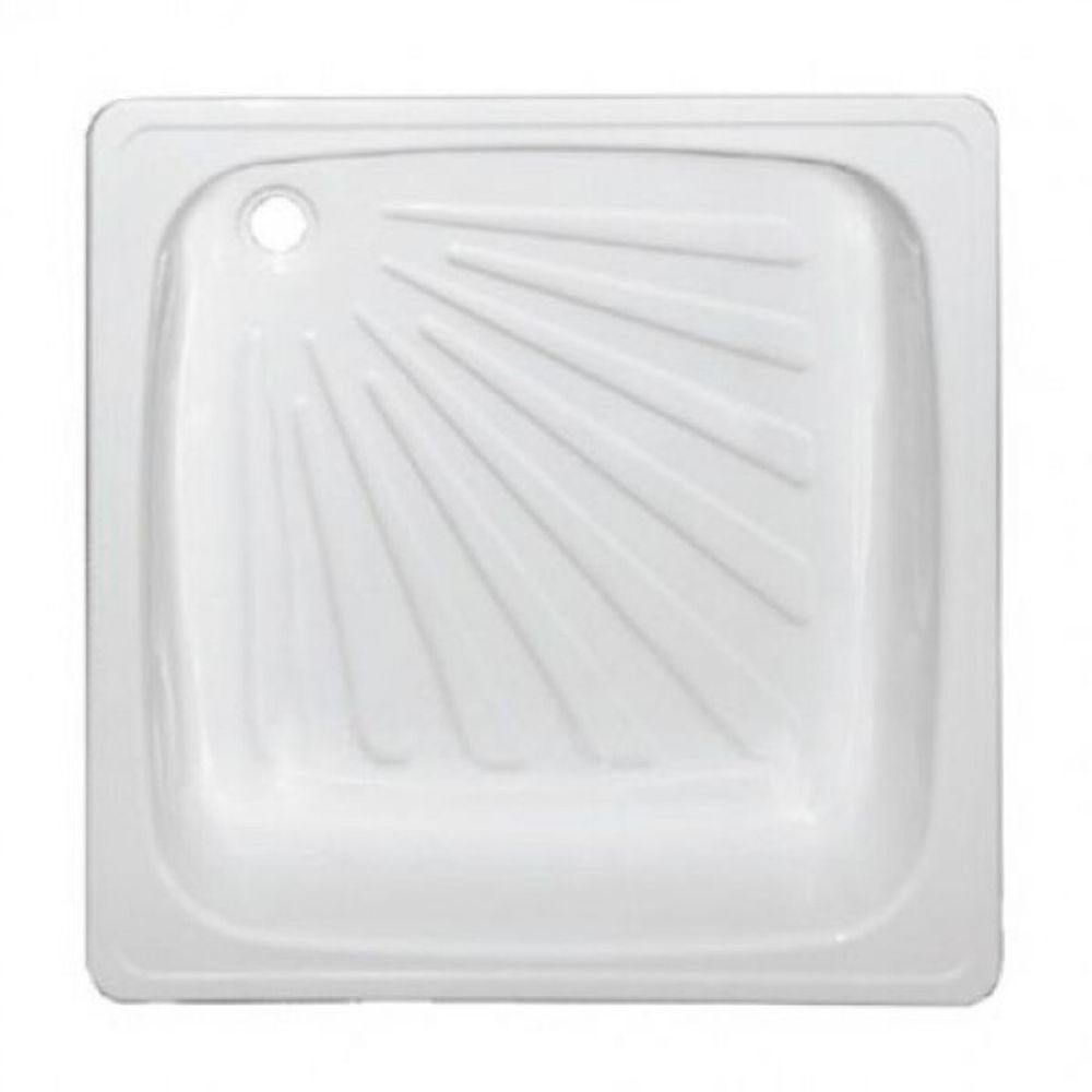 Поддон стальной эмалированный 0,8х0,8х0,15