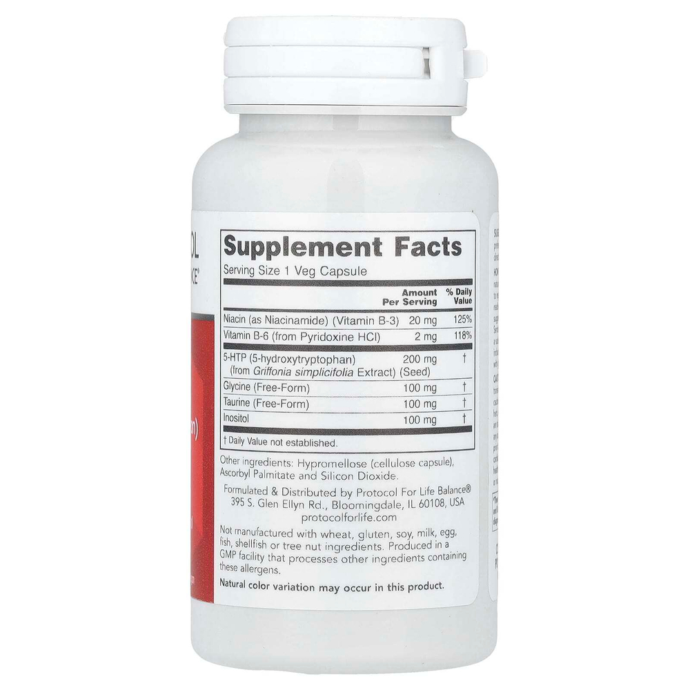 Protocol for Life Balance, 5-HTP, 60 растительных капсул