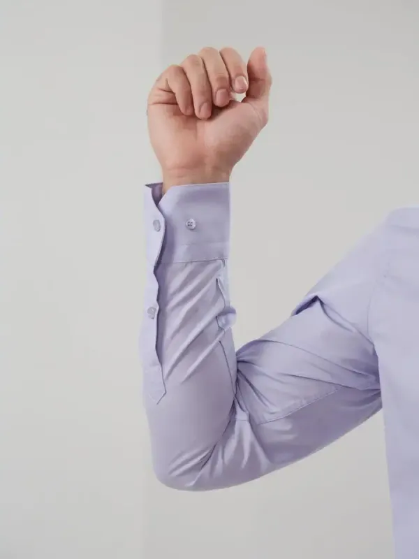Рубашка приталенная SLIM FIT с длинным рукавом, лавандовая