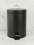 Ведро для мусора с педалью 5 л. нерж. сталь NOFER 09100.05.N чёрный