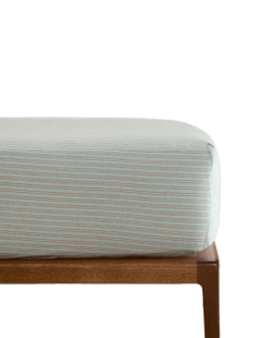 Простыня на резинке Zara Home фланель, хлопок 100%, в полоску, 2611/900