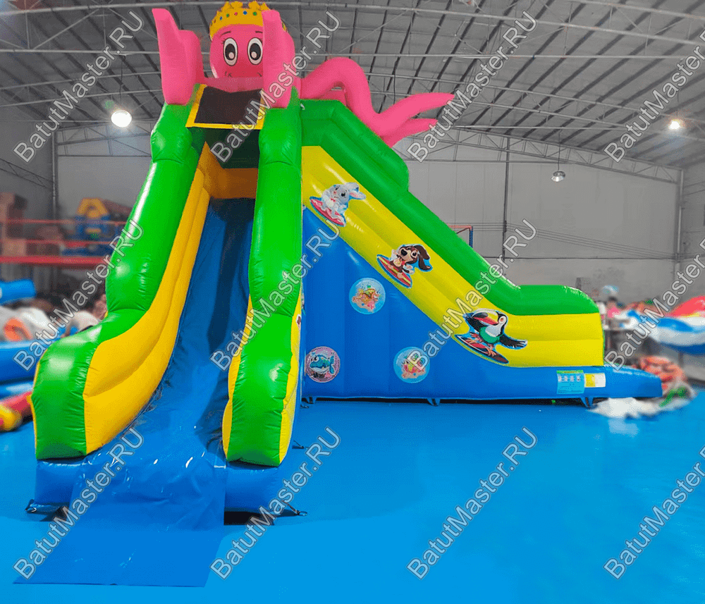 Водная горка «Король Осьминогов», 6×6×5,5 м