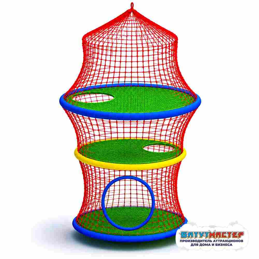 Веревочный скалодром «Тайная Башня» 2×2×5 м
