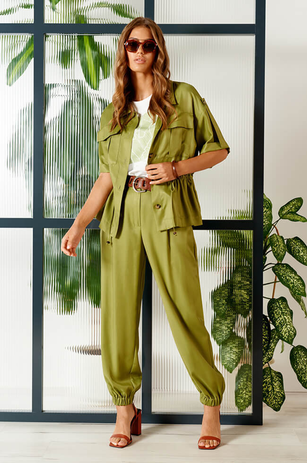 1791 Жакет женский (оливковый)