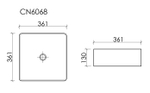 Раковина Ceramica Nova Element 36 см CN6068 белая