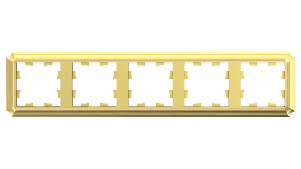 ATLASDESIGN ANTIQUE 5-постовая РАМКА, универсальная, ЗОЛОТО