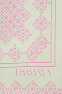 Платок из полиэстера с авторским принтом 90*90