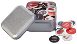 Коробка Pragmax S, квадратная, серебристая