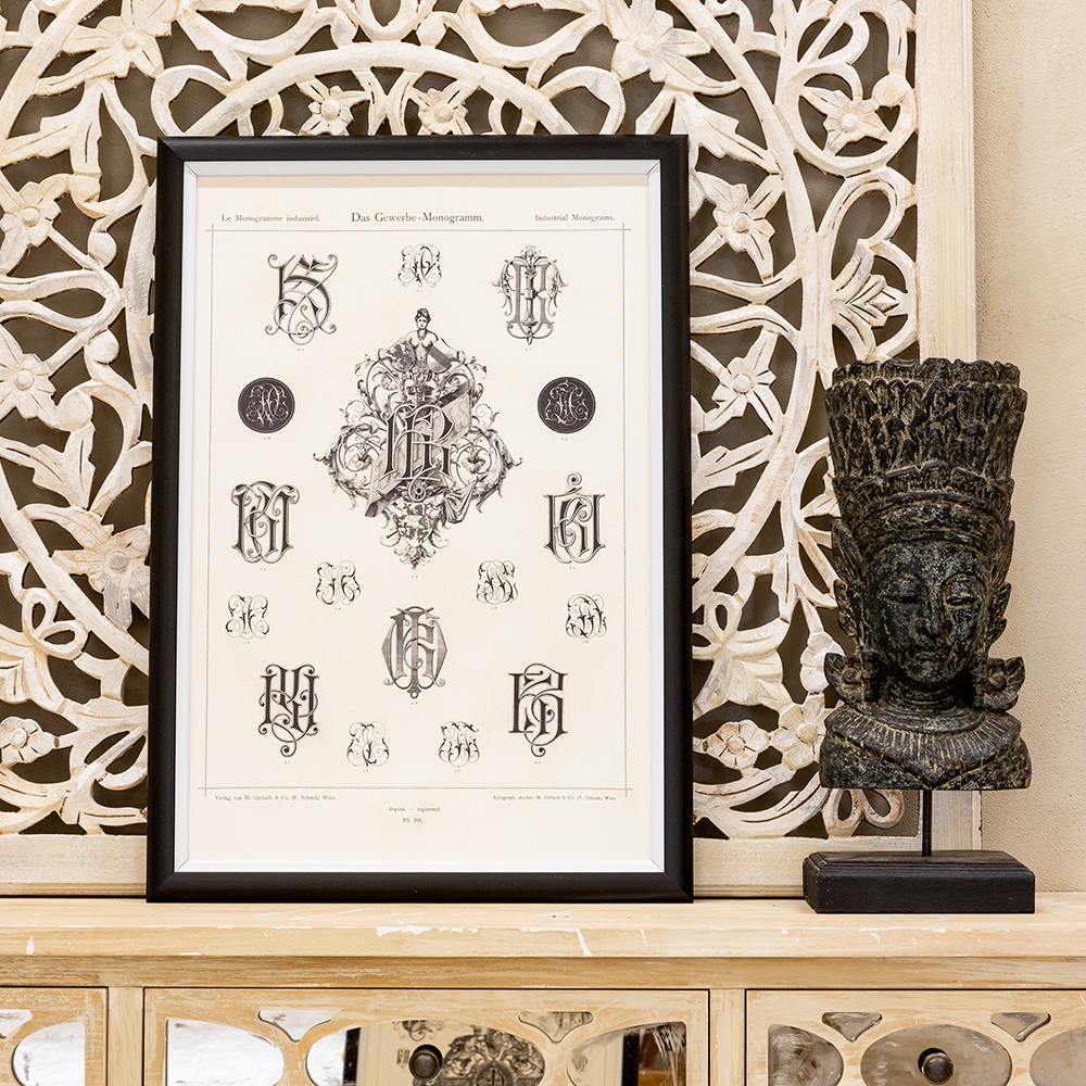 Арт-постер Объект мечты Монограмма 30