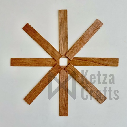Однослойный деревянный фитиль с треском, 1 мм