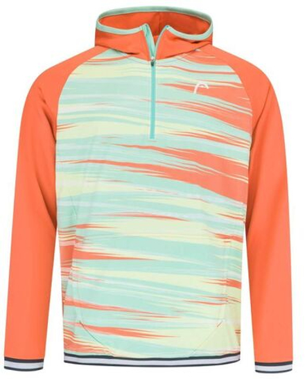 Куртка теннисная Head Topspin Hoodie - pastell green/print vision