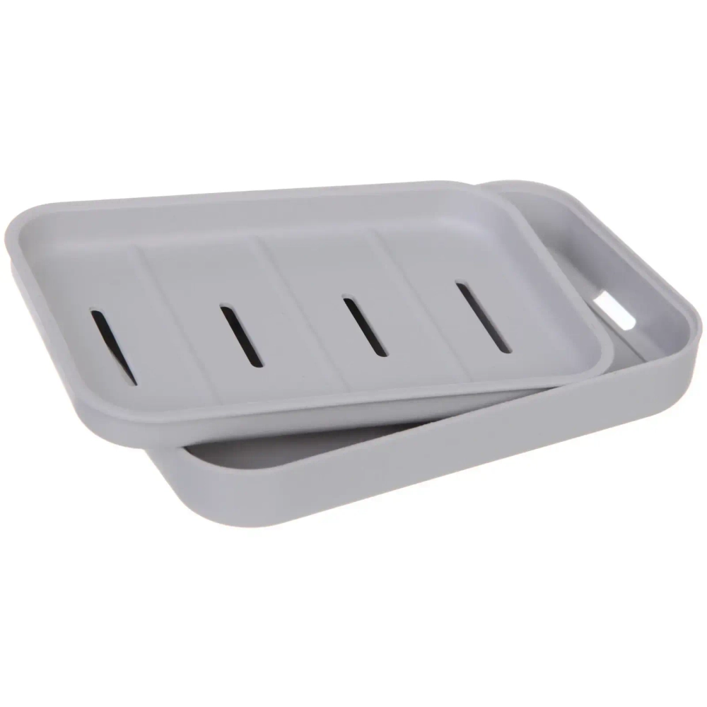 Мыльница Агата серая HM9008