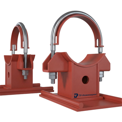 Опора скользящая направляющая однохомутовая х358х280х300 мм ОСТ 108.275.35-80