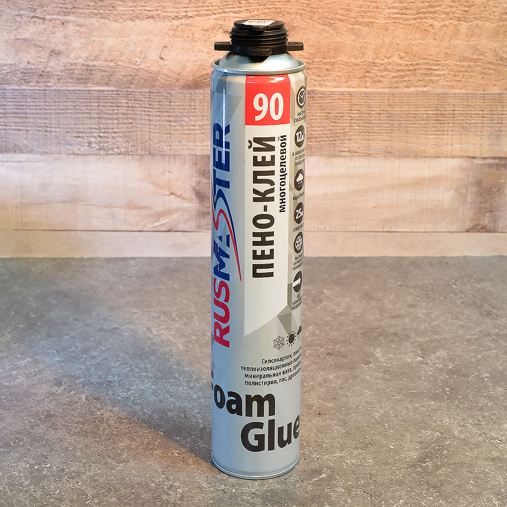 Пено-клей профессиональный "Rus-master Foam Glue 90" 880г (303-103)