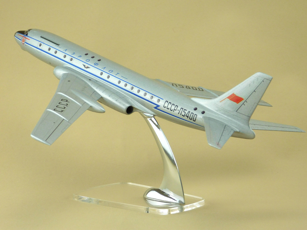 Модель самолета Ту-104А (М1:100, Аэрофлот СССР-Л5400)
