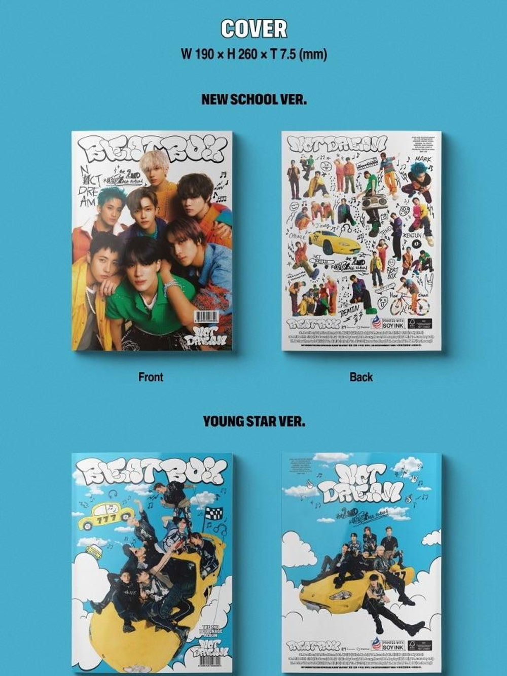 Альбом NCT DREAM - BEATBOX 2nd Album Repackage PHOTOBOOK RANDOM Version