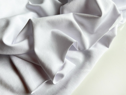 БЕЛЫЙ - Кулирка с лайкрой ПЛОТНАЯ, пенье (КРВ698 Ксения) УЦЕНКА!