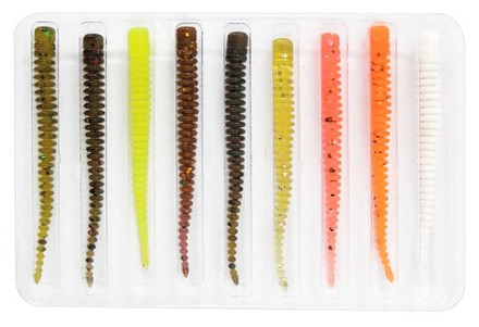 Слаги съедобные искусственные LJ Pro Series KING LEECH 05.08/MIX1 9шт.